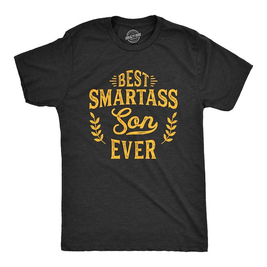 Best Smartass Son Ever, Shirt, Funny Son Gifts, Dad To Son Presents, Funny Gift For Son, Family Humor Shirts, Mildly Offensive Shirts